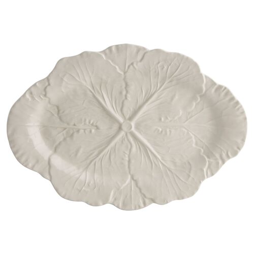 Cabbage Oval Platter, Beige~P76964961