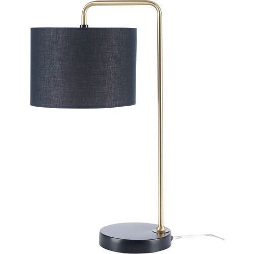 Farris Marble Table Lamp, Gold/Black~P77643717