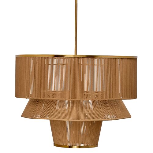 Dimension Rope Chandelier, Natural