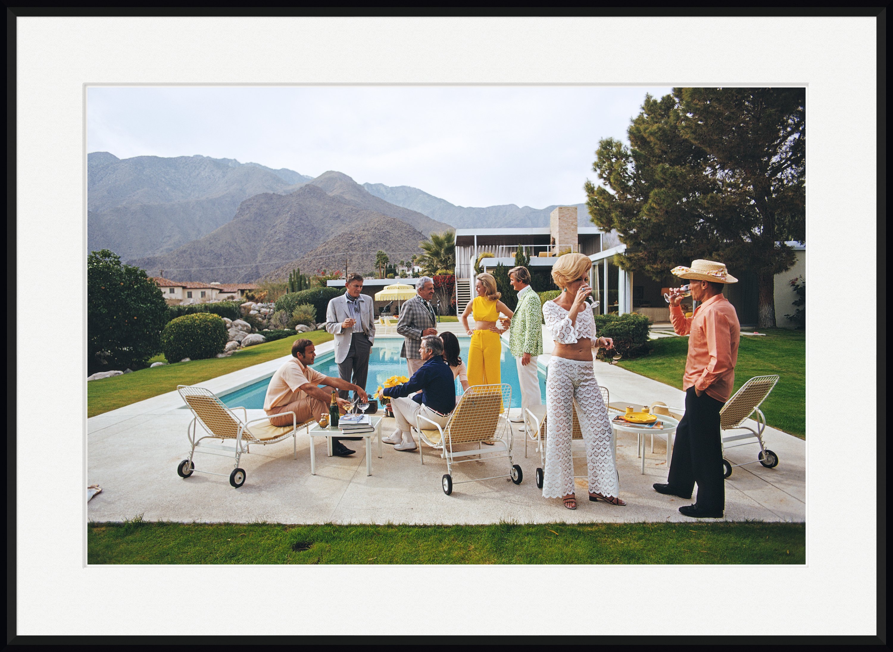 Moderne Wandkunst Voor Huisdecor Slim Aarons Vintage Poster - Poolside Glamour Wandkunst Op Canvas 40x60cm, Geen Frame, Moderne Home Decor Home Decor Poster 40x60cm