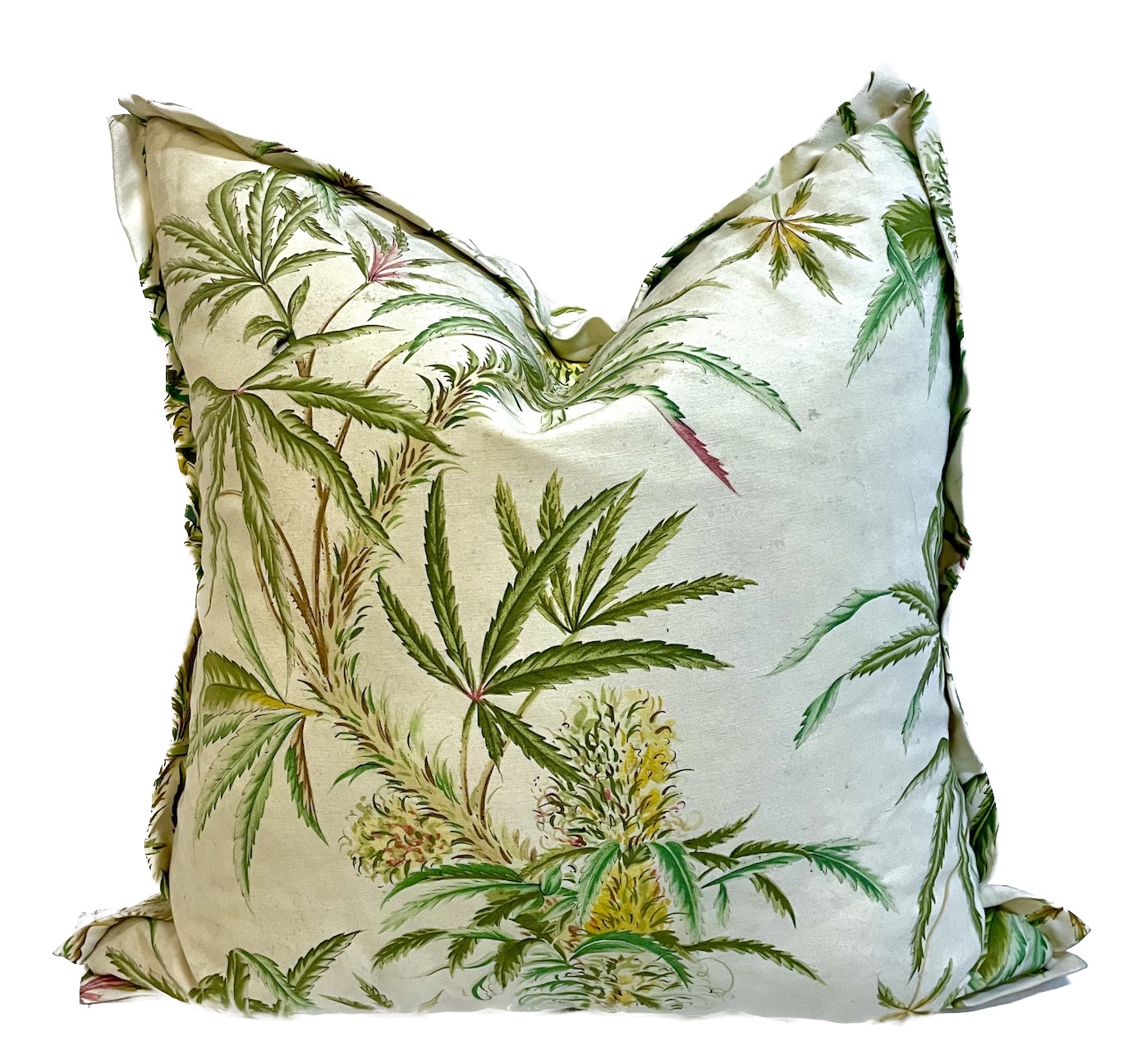 Outdoor Floral & Leaf Pillow~P77687589