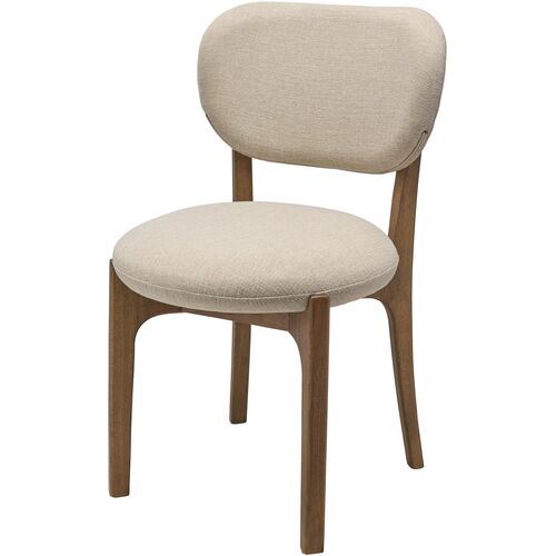 S/2 Sereia Dining Chairs, Cream