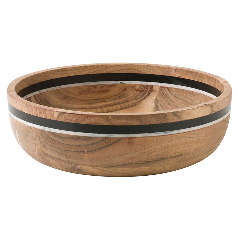 Stonewood Serving Bowl, Natural/Multi