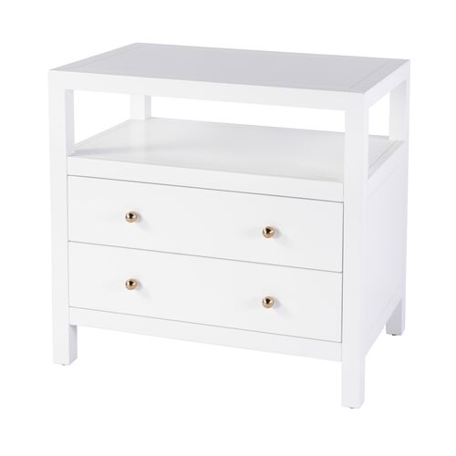 Charlie 2-Drawer Wide Nightstand Charlie 2-Drawer Wide Nightstand