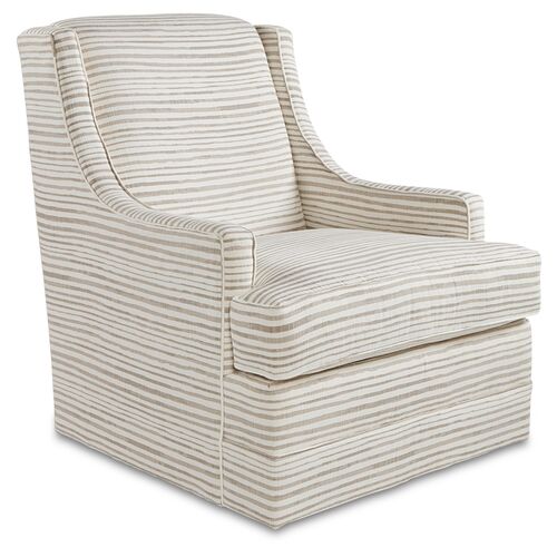 Berkley Swivel Chair, Dune Stripe~P77544087