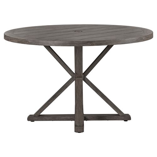 Mystic Harbor Outdoor 48"  Dining Table, French Grey~P77576806