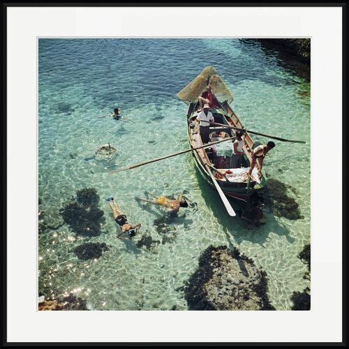 Slim Aarons, Snorkeling in the Shallows I