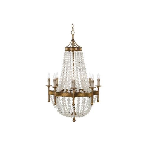 Scalloped Crystal Chandelier~P77224584