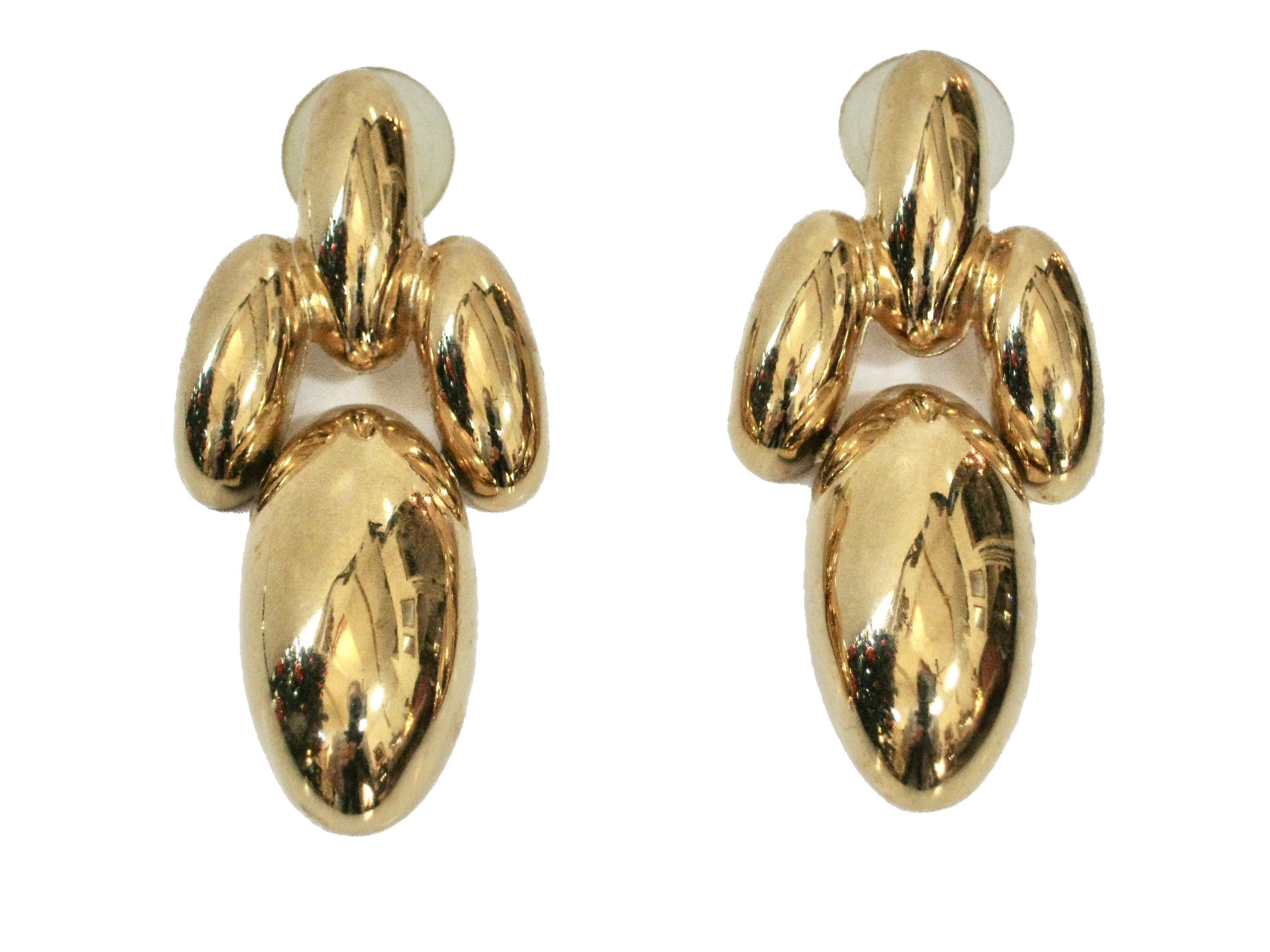 1980s Givenchy Polished Gold Earrings~P77613950