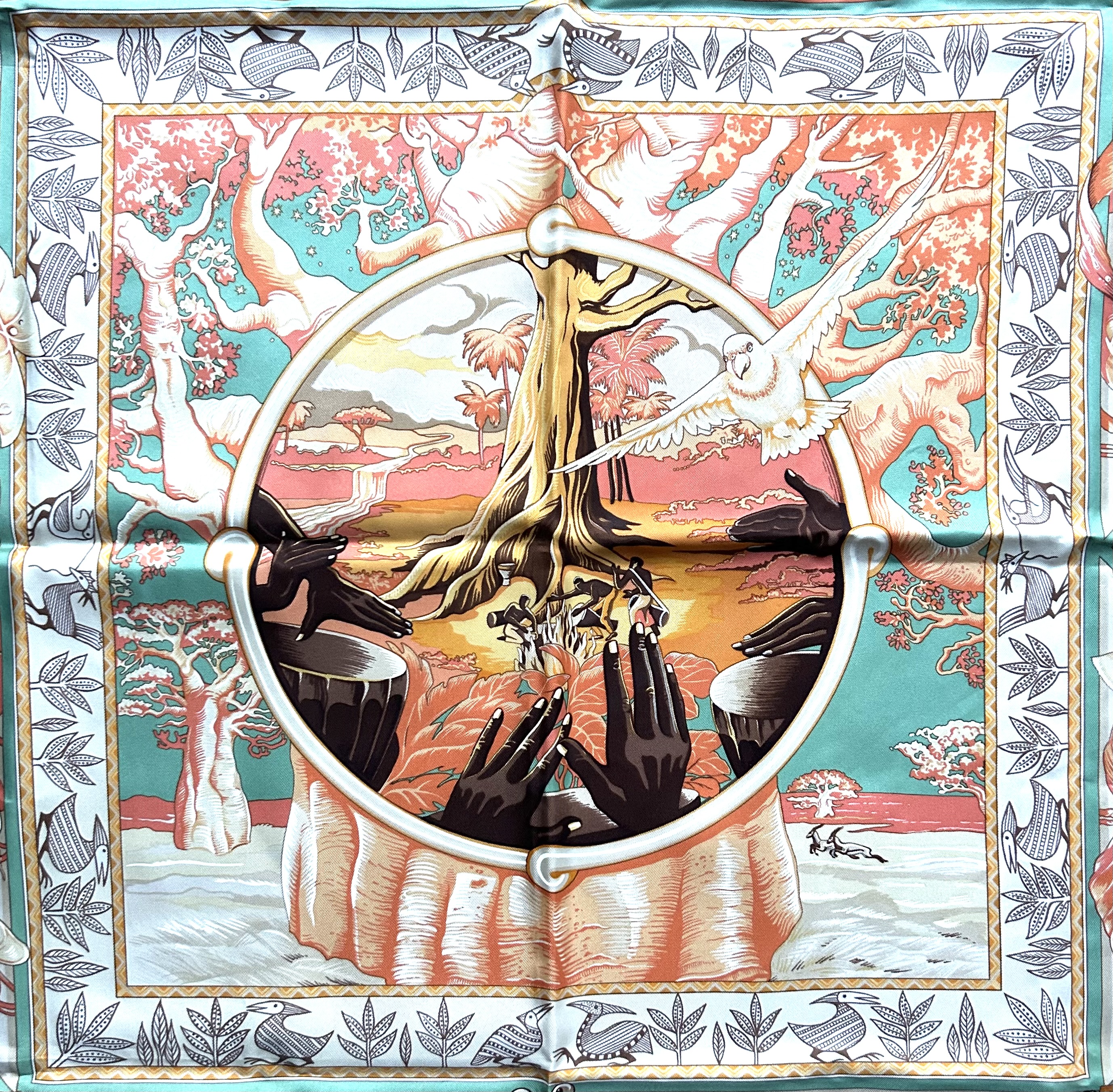 Hermès Au Son du Tam Tam Scarf~P77754798