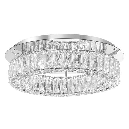 Kinsley LED Flush Mount, Polished Chrome