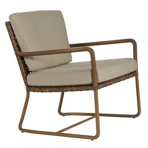Bay Outdoor Lounge Chair, Toffee~P77622777