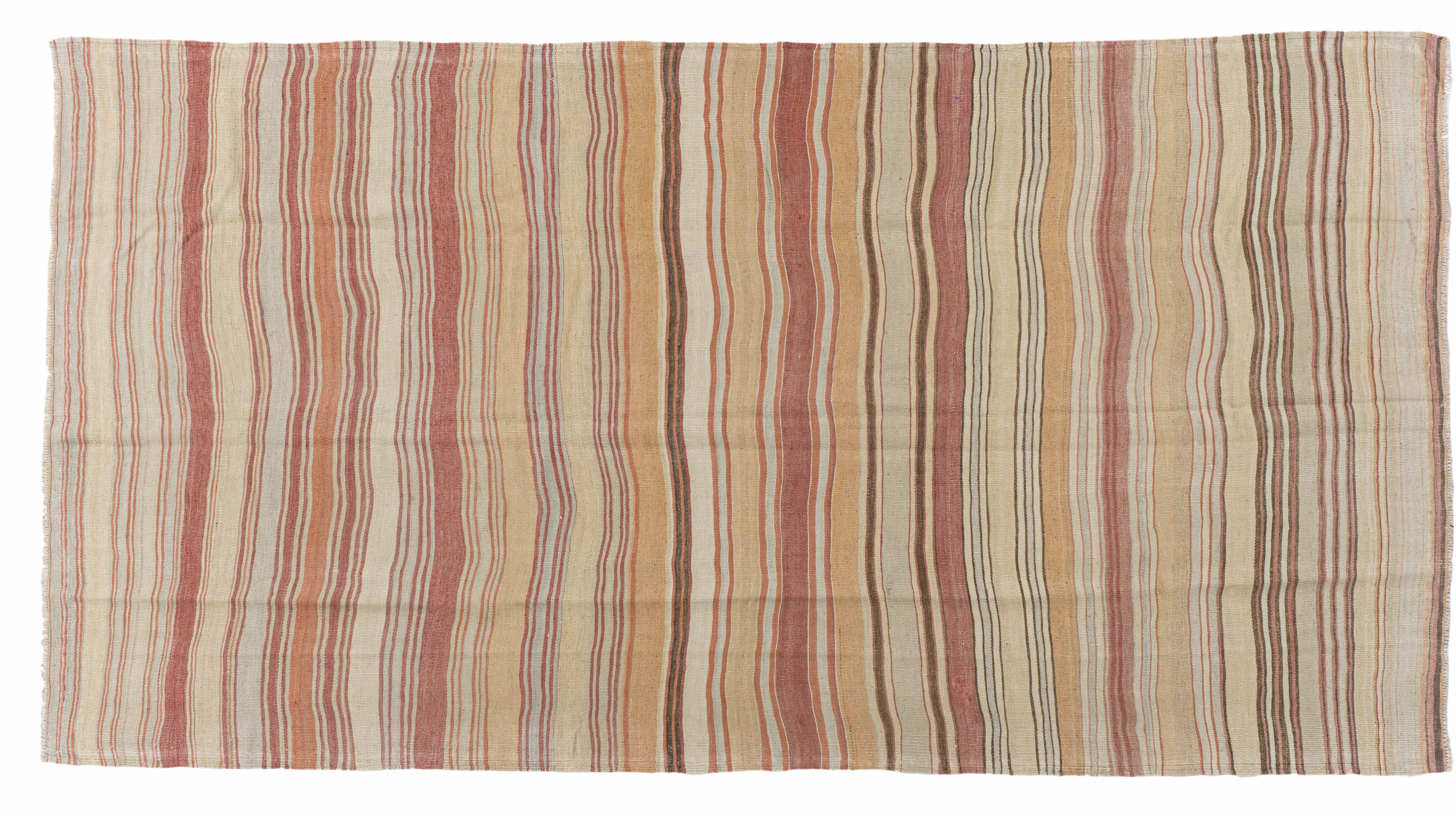 Turkish Kilim Flatweave Rug 4'11 X 9'5~P77721268