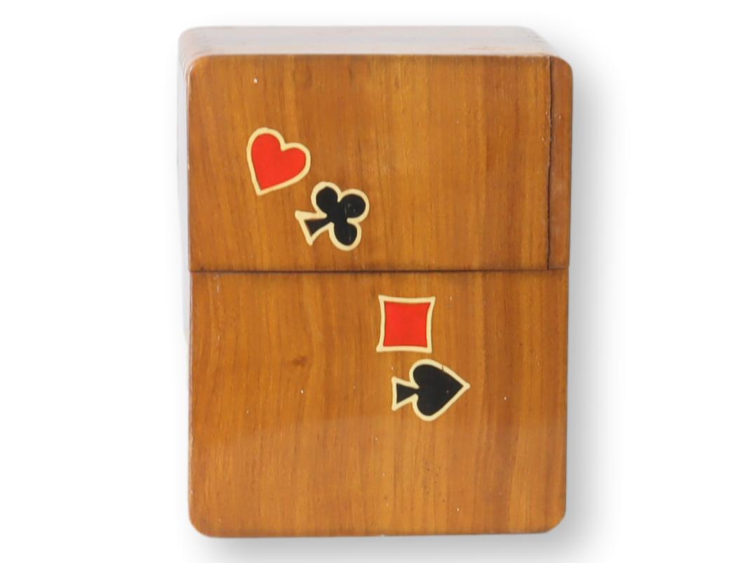 1950s Hand-Made Double Playing Card Box~P77679692