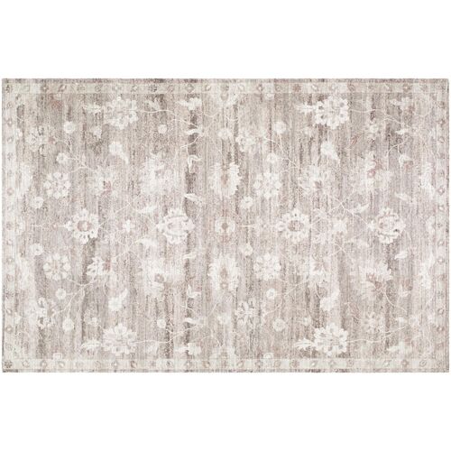 Solelle Hand-Tufted Rug, Taupe/Dusty Rose Solelle Hand-Tufted Rug, Taupe/Dusty Rose