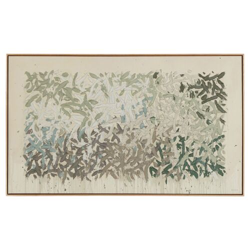 Prayers Under The Olive Tree Painting by Tyler Guinn, White Oak Frame