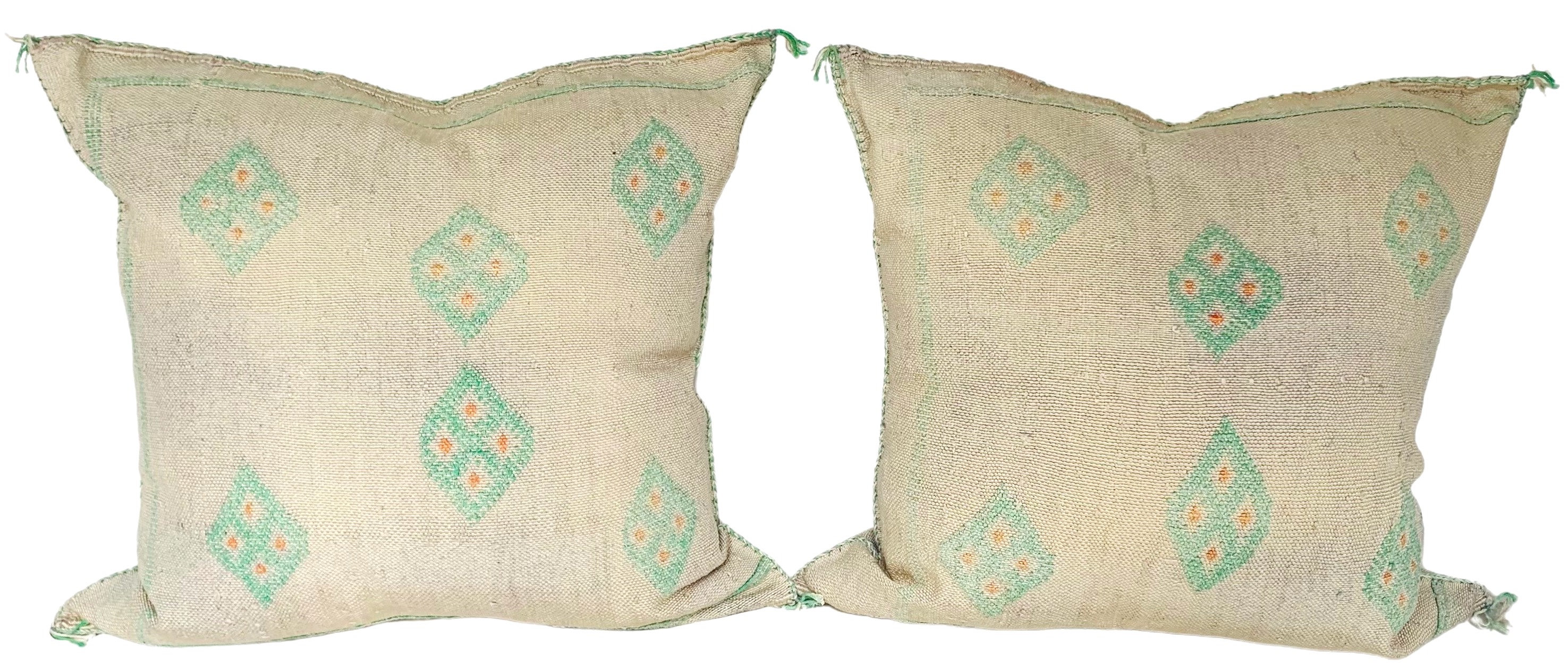 Moroccan Sabra Silk Pillows, Pair~P77659832