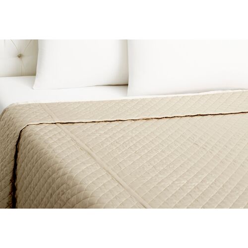 Quilted Coverlet, Pebble~P75887923
