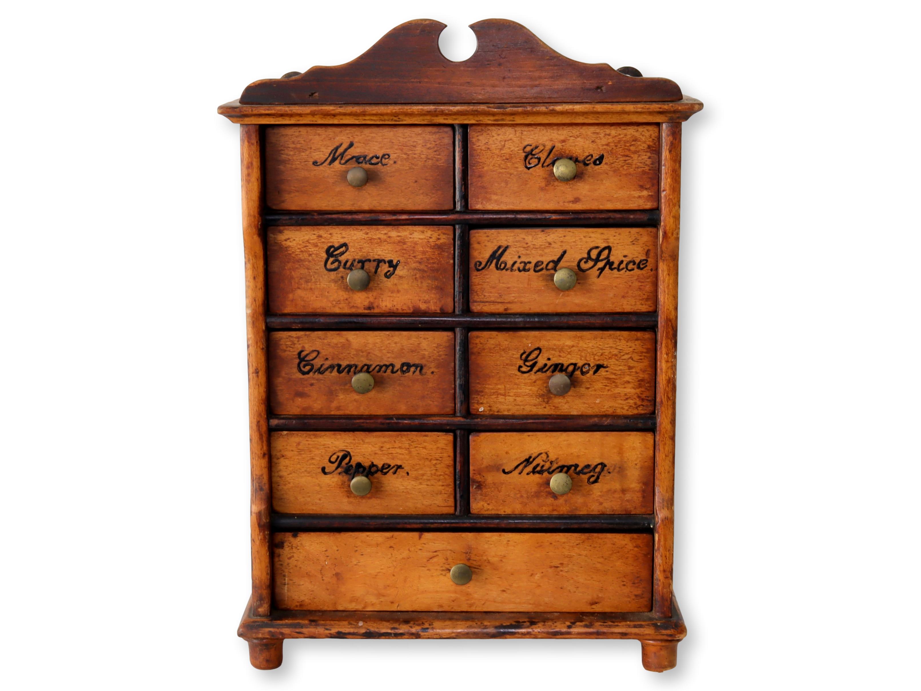 1920s Wood Spice Cabinet~P77665366