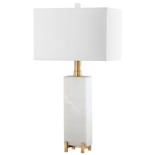 Giostra Alabaster Table Lamp, Natural/Brass~P77427034