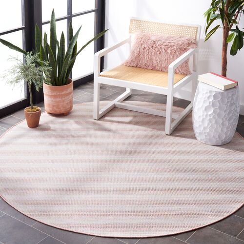 Lakeside Outdoor Rug, Pink Ivory/Multi~P111124505