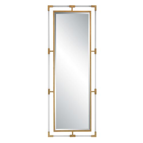 Emrys Tall Wall Mirror, Gold