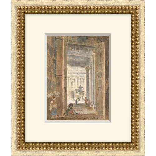 The Met, View to the Piazza, 12" x 14"