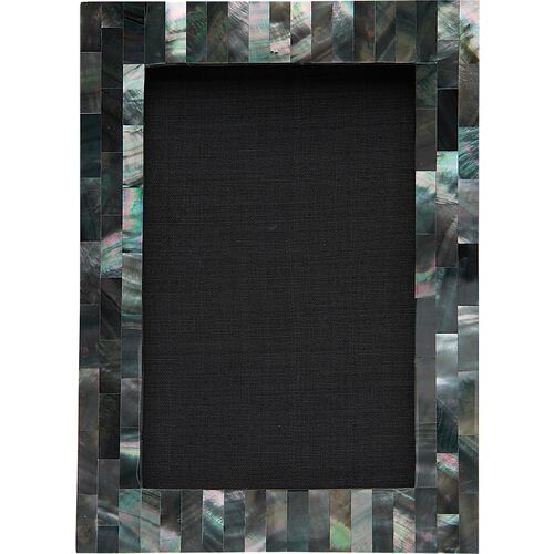Mother-of-Pearl Picture Frame, Black~P77640683