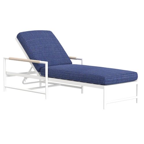 Riyana Outdoor Aluminum/Rope Chaise