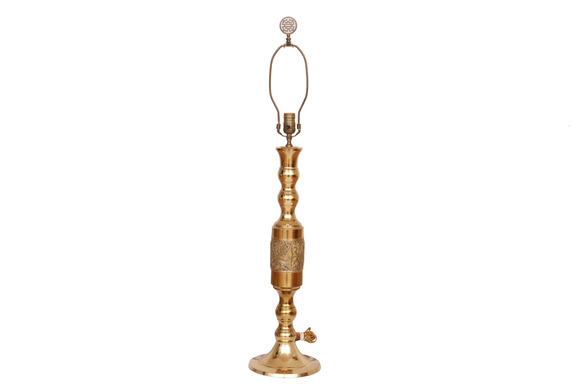 Traditional Brass Candlestick Table Lamp~P77604647