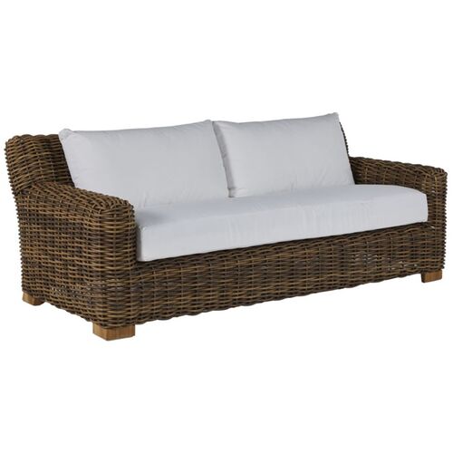 Montauk Outdoor Wicker Sofa, Raffia