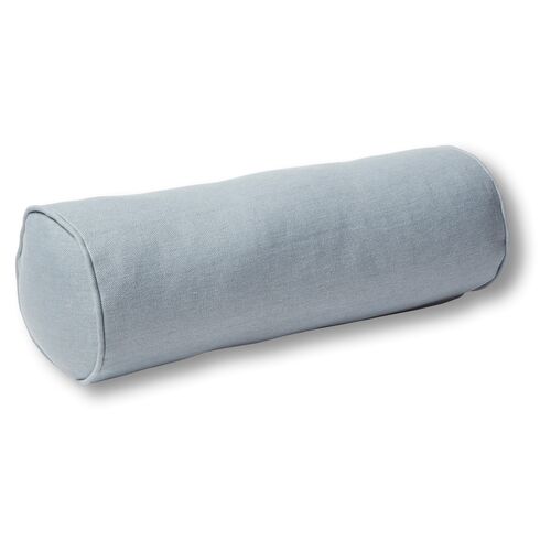 Anne Bolster Pillow, Smoky Blue Linen~P77483445