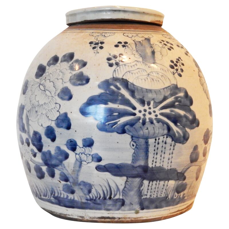 Ethnika Home Decor And Antiques Blue White Ginger Jar One Kings Lane   Product Main Vmf Vendor