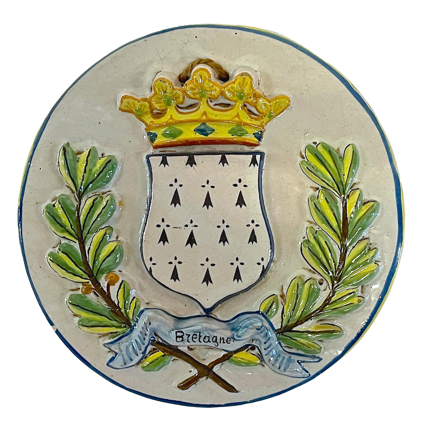 Quimper Regional Armorial Crest Plaque~P77662326