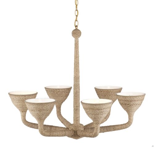 Marbella Rope Chandelier, Natural