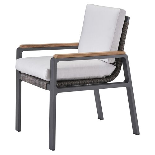 Coastal Living Cassian Outdoor Dining Chair, Black