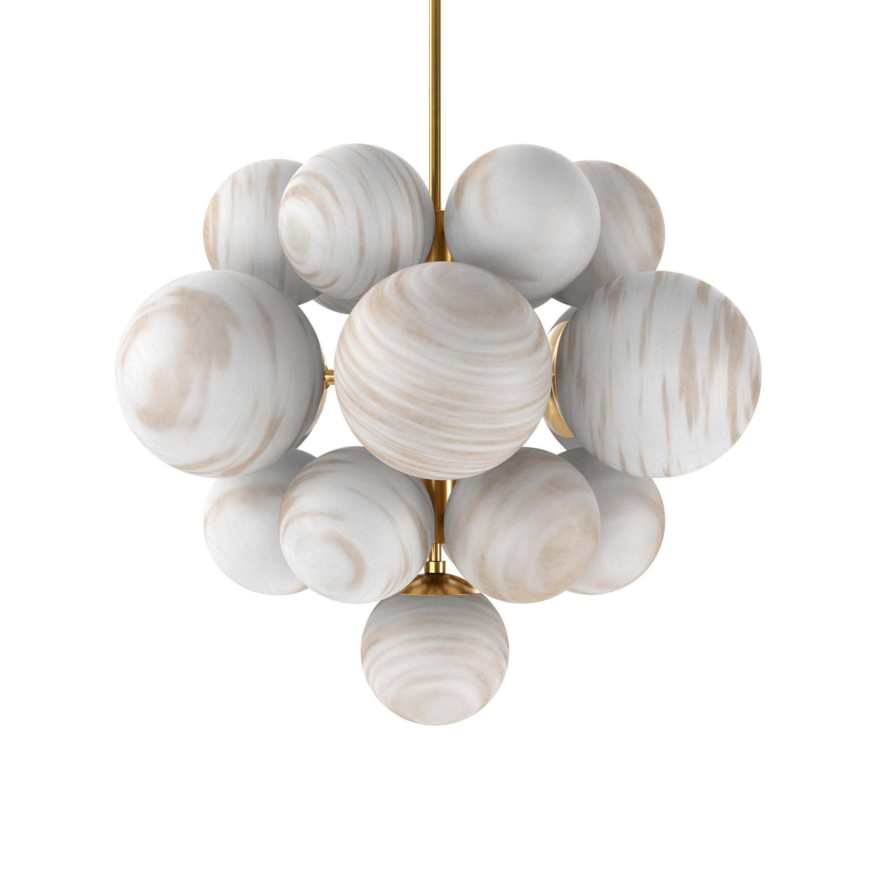 Zephria Hand-Blown Glass Globe Chandelier