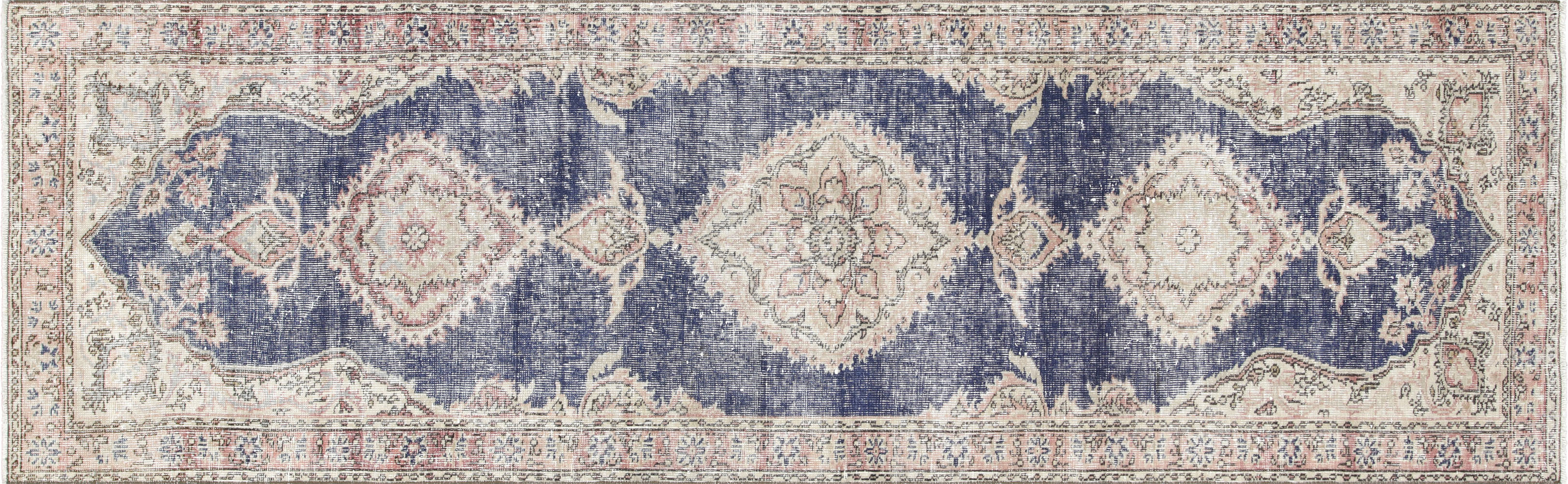 1960sTurkish Oushak Runner -3'1" x9'9"~P77719119
