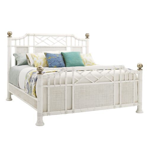 Ivory Key Pritchards Bay Panel Bed, White