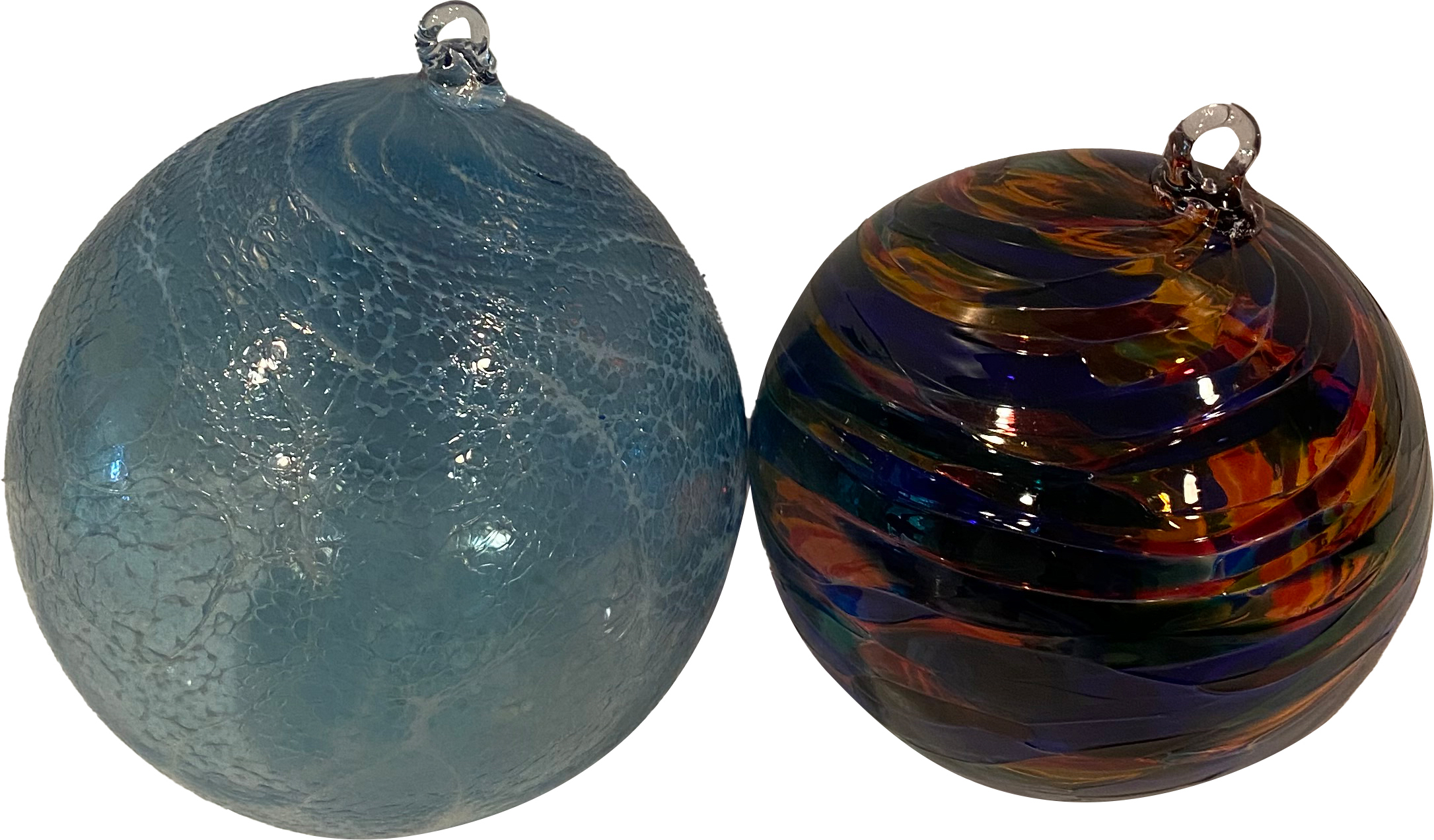 Blown Glass Artisan Ornaments S/2~P77636528