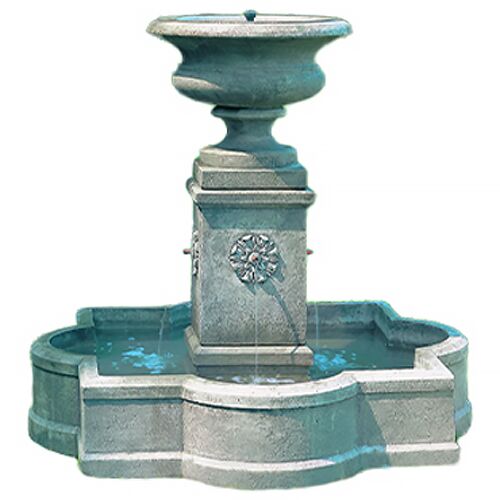45" Palazzo Urn Fountain, Greystone