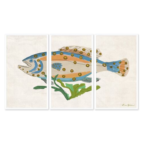 Dana Gibson, Blue Trout Triptych~P77636463