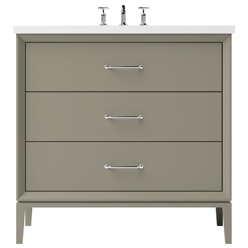 Hawthorne Three-Drawer Single Bathroom Vanity