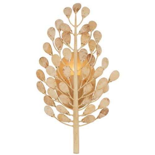 Maypan Coco Shell Wall Sconce, Natural Coco Cream
