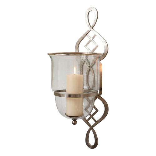 Grand Fret Hurricane Candle Sconce Grand Fret Hurricane Candle Sconce