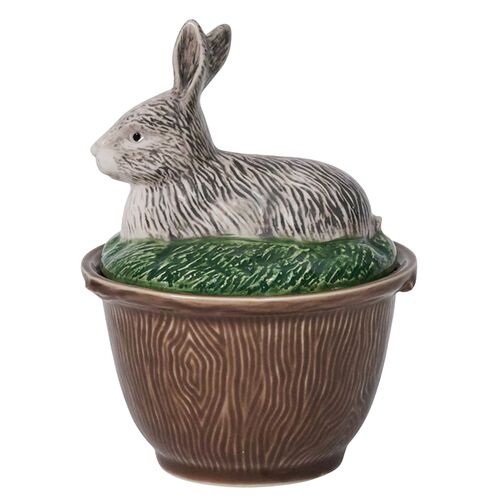 Forest Walk Rabbit Bowl with Lid, Multi