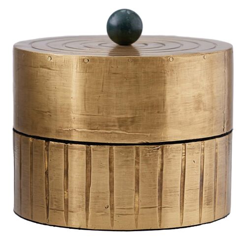 Truitt Cylindar Box, Brass