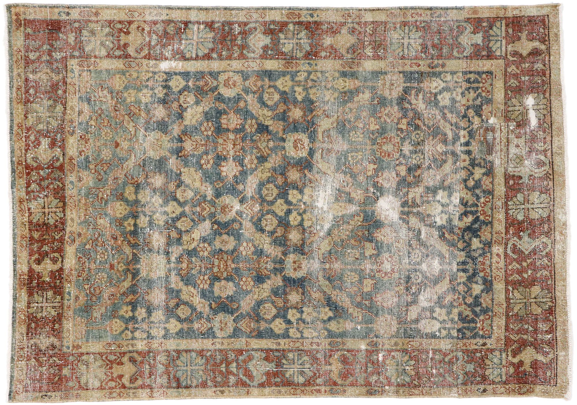 Antique Persian Mahal Rug, 4'02 x 5'10~P77622380