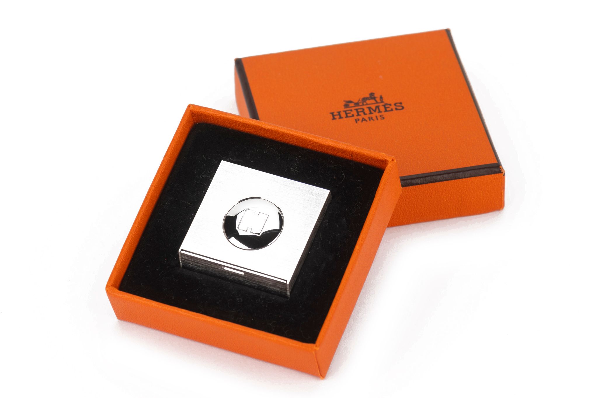 Hermès Palladium Photo Holder With Box~P77679826