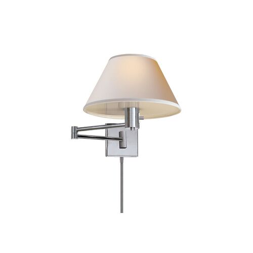 Classic Swing-Arm Sconce, Polished Nickel~P75217911